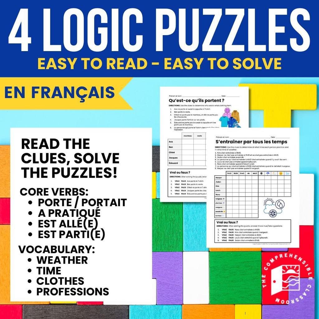 11 French Logic Puzzles