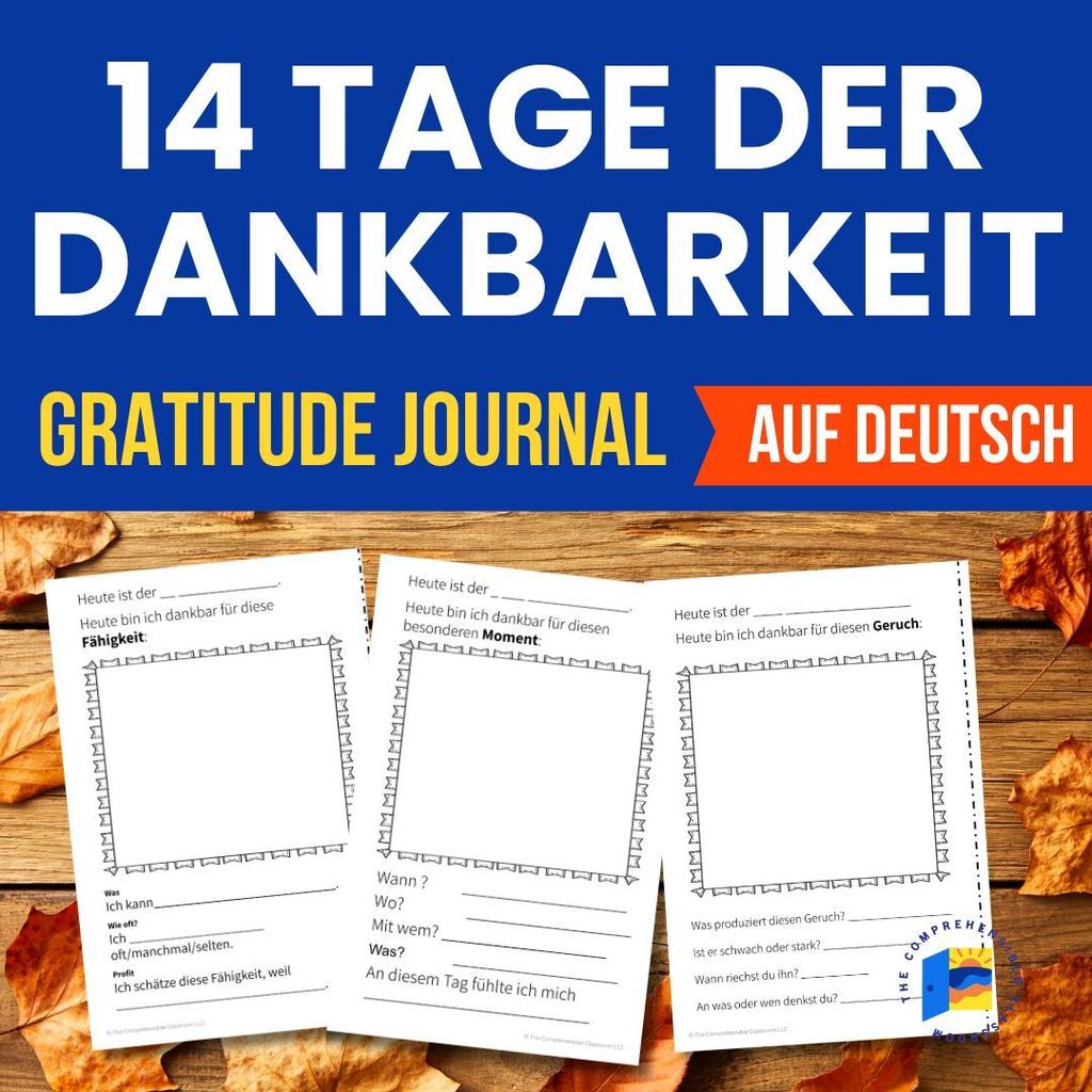 11 German Gratitude Journal