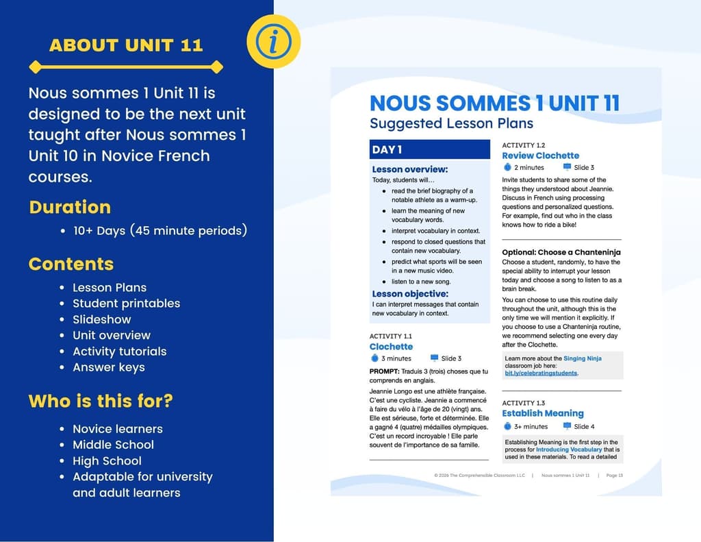 135 Nous sommes 1 Unit 11