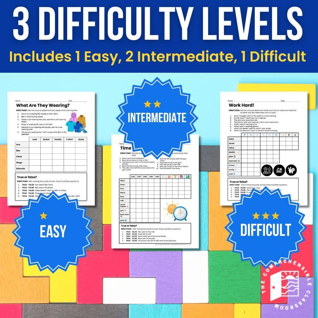 17 English Logic Puzzles