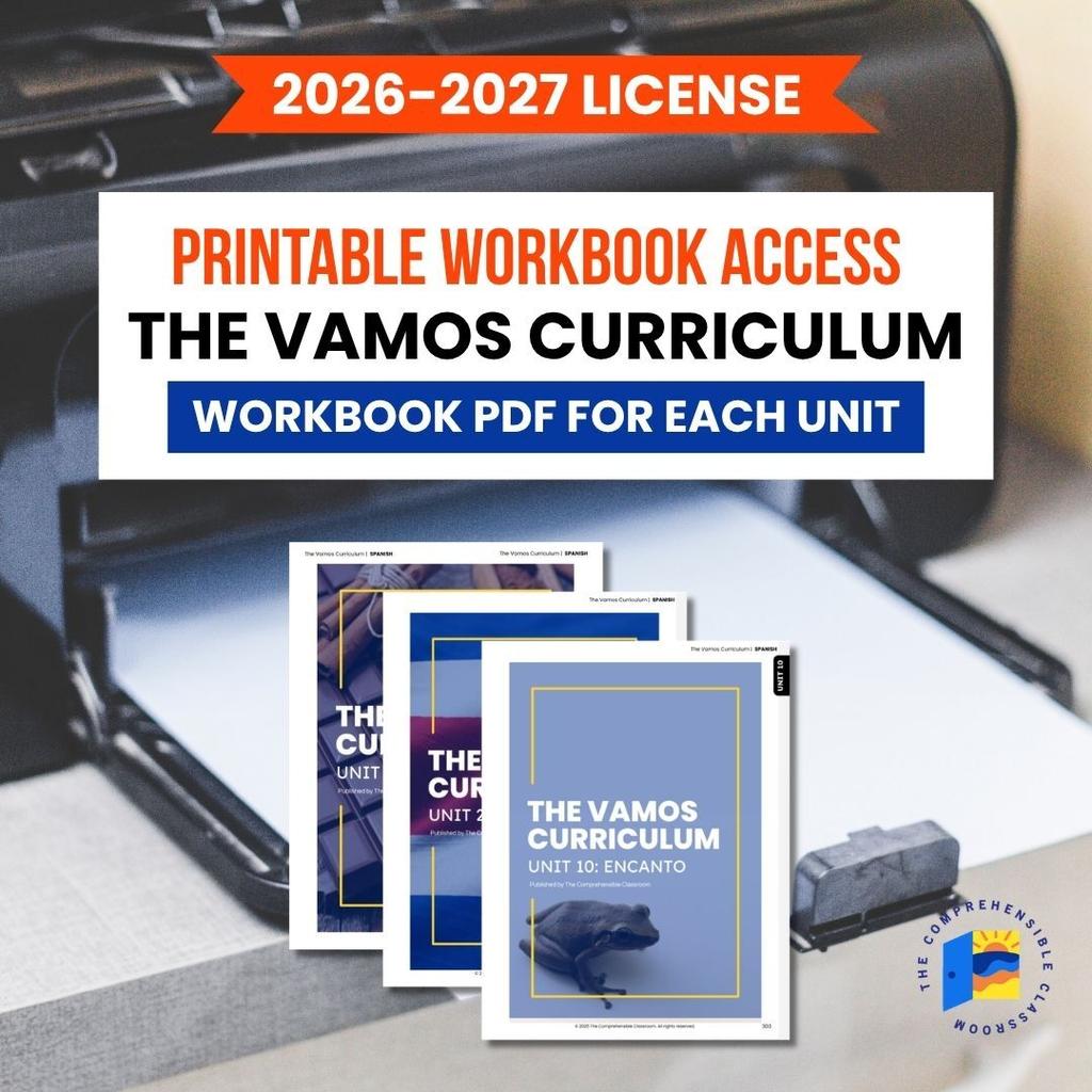 1 Vamos Workbook Printable Access