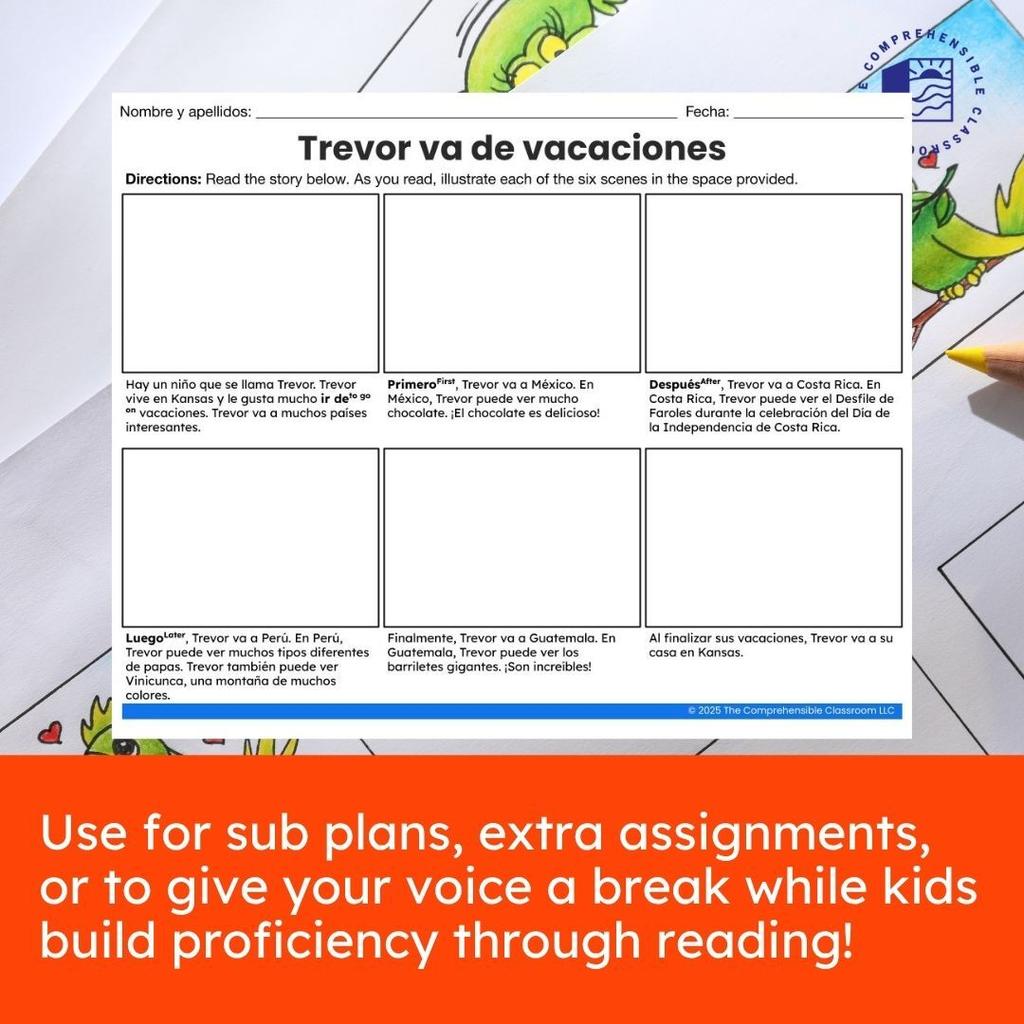 22 Print Go Sub Plans Vamos Unit 4