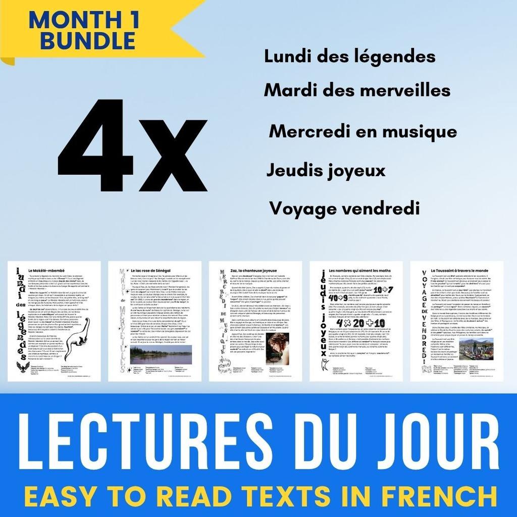 26 lectures du jour month 1