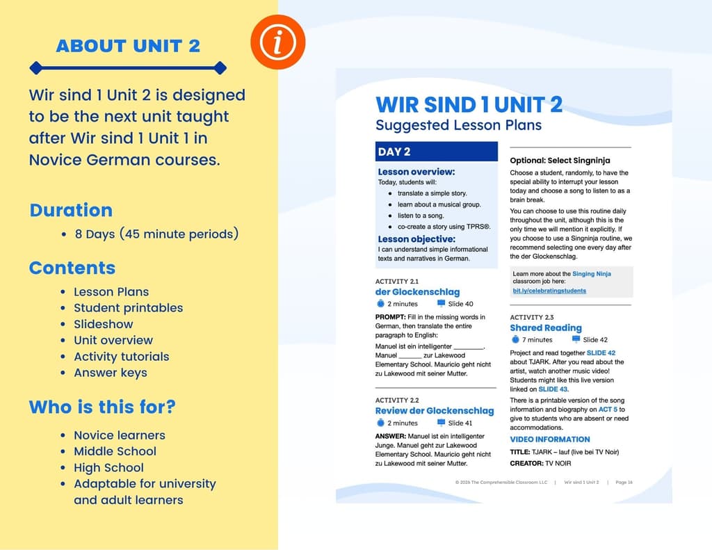 3 Wir Sind 1 Unit 2