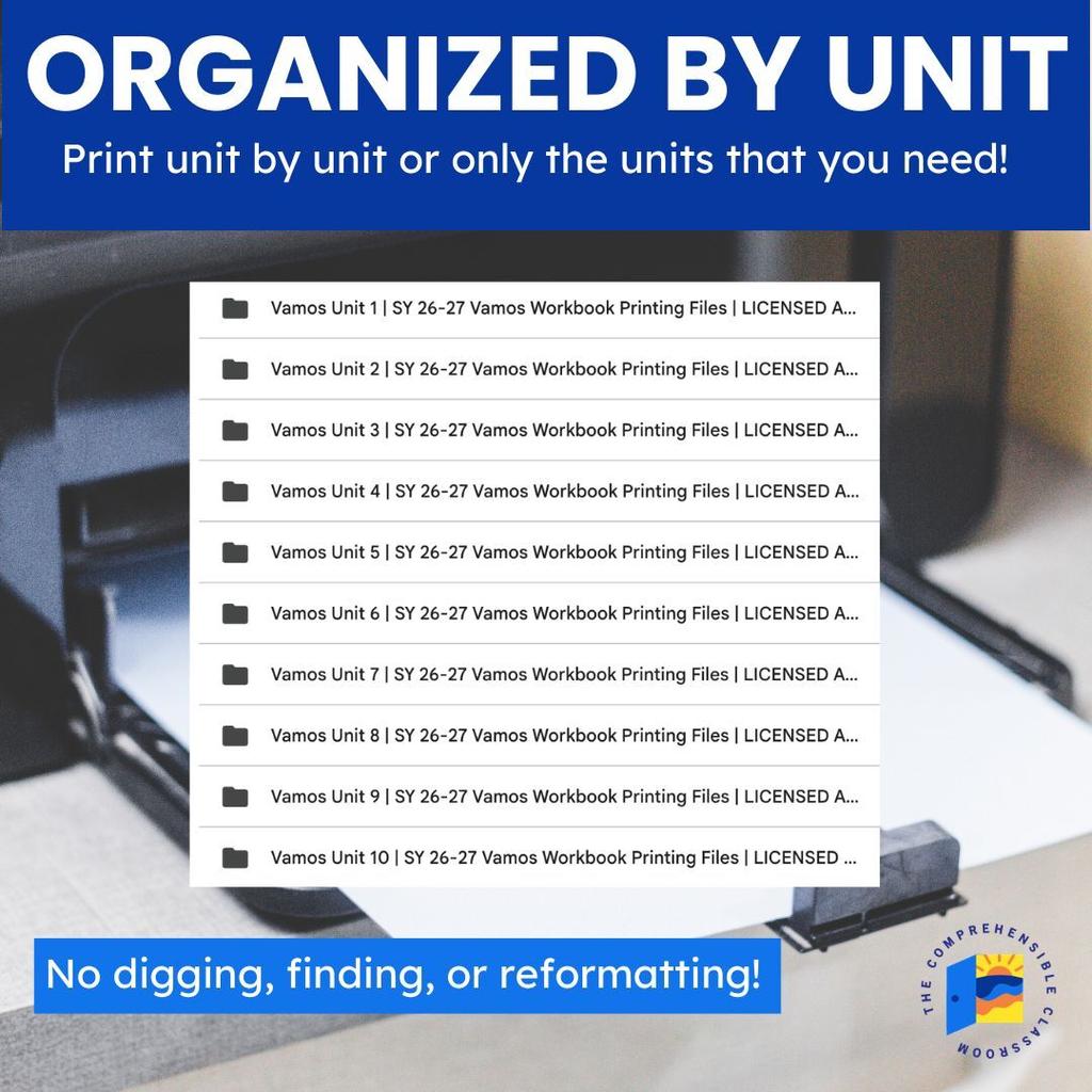 6 Vamos Workbook Printable Access
