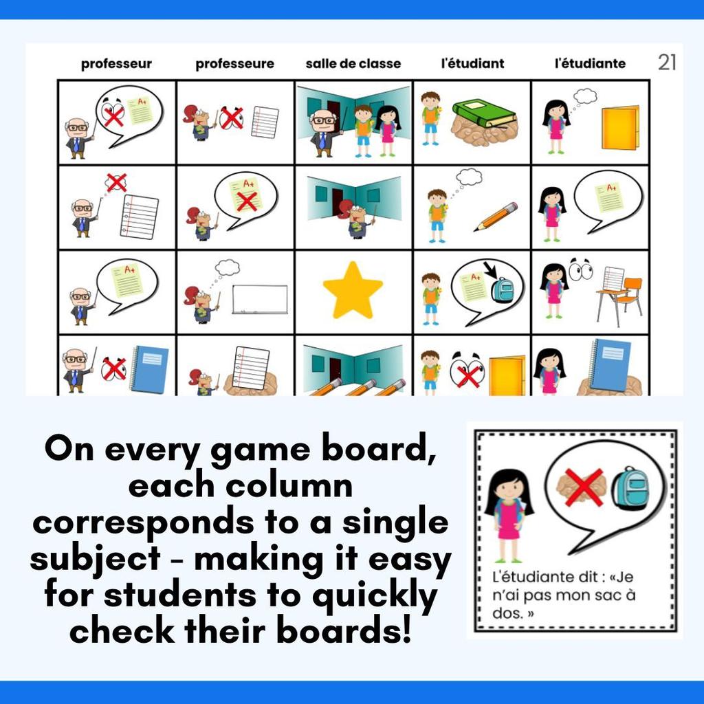 81 French Sentence Bingo Bundle