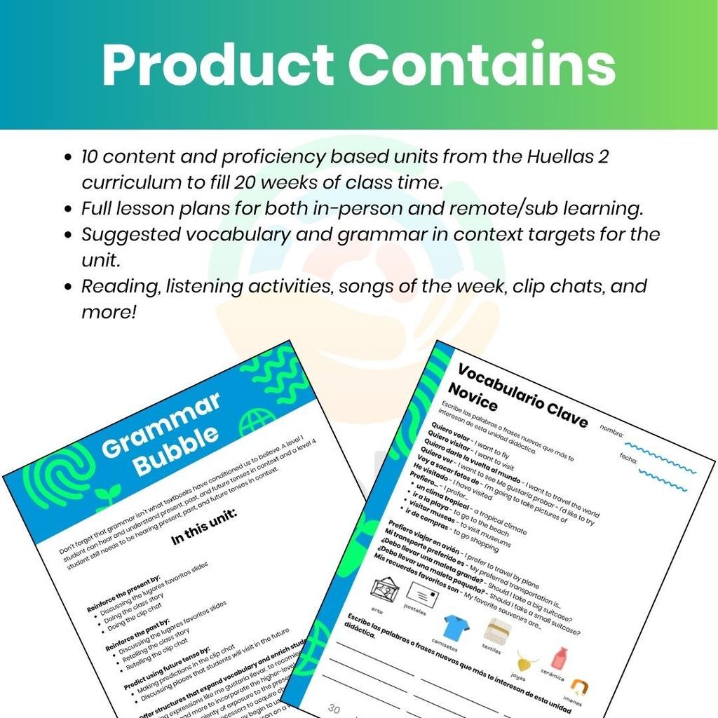 Product Contains Huellas 2 1-10