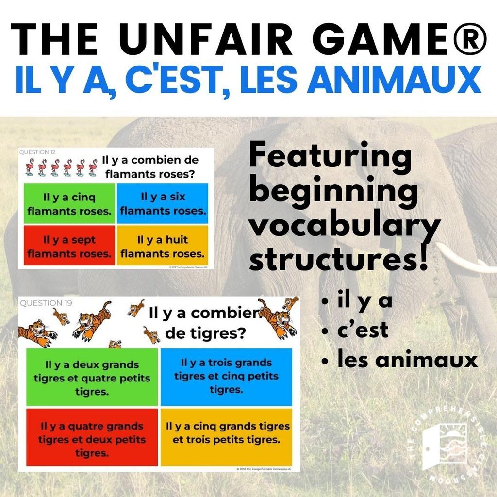Il y a cest les animaux Unfair Game37
