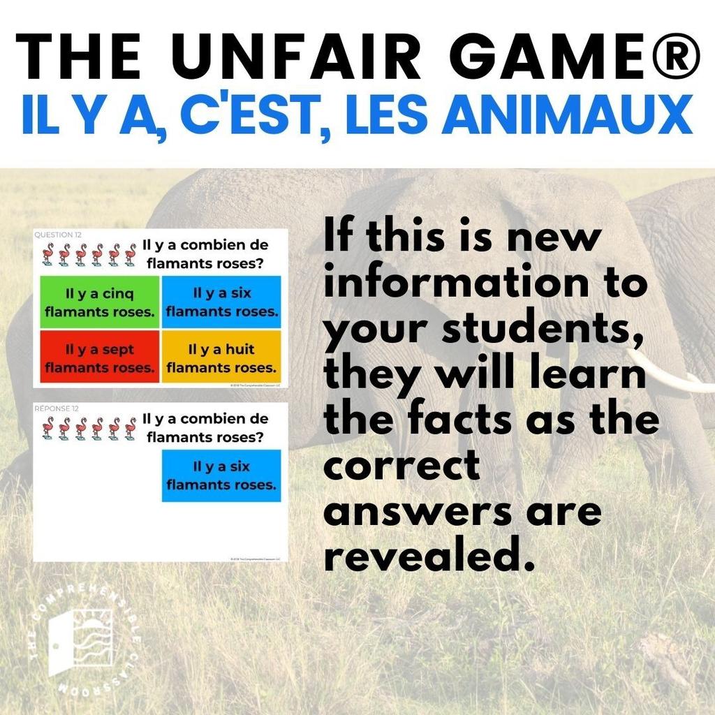 Il y a cest les animaux Unfair Game39