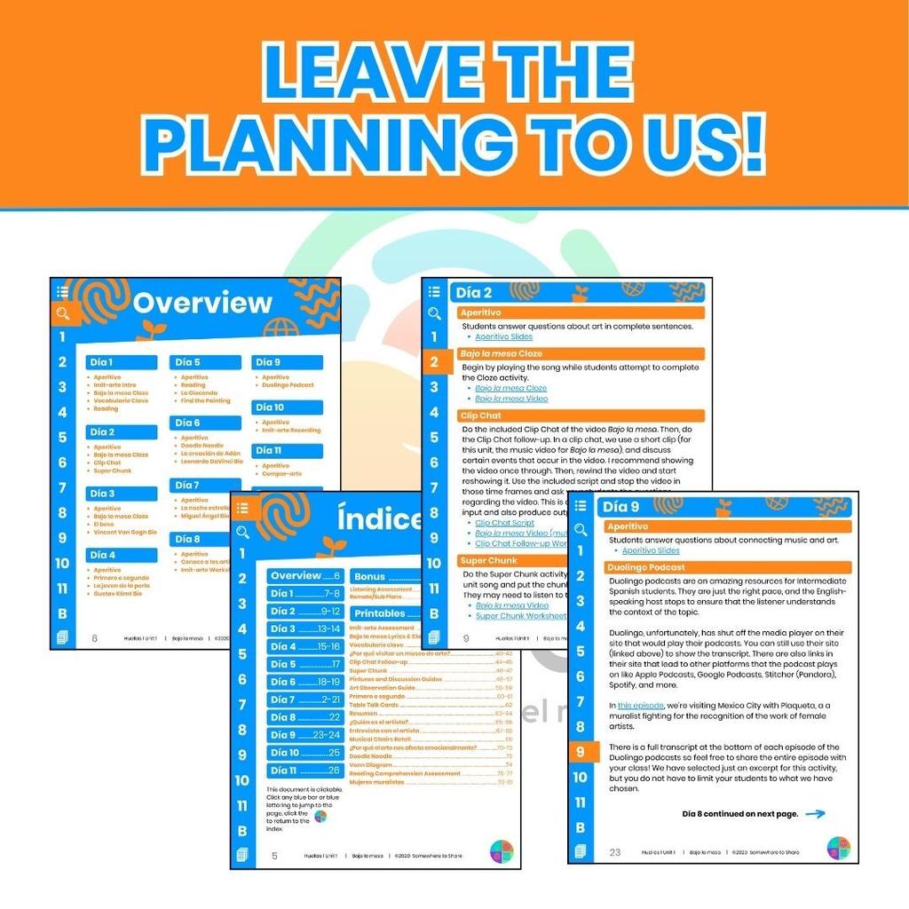 Leave the planning to us