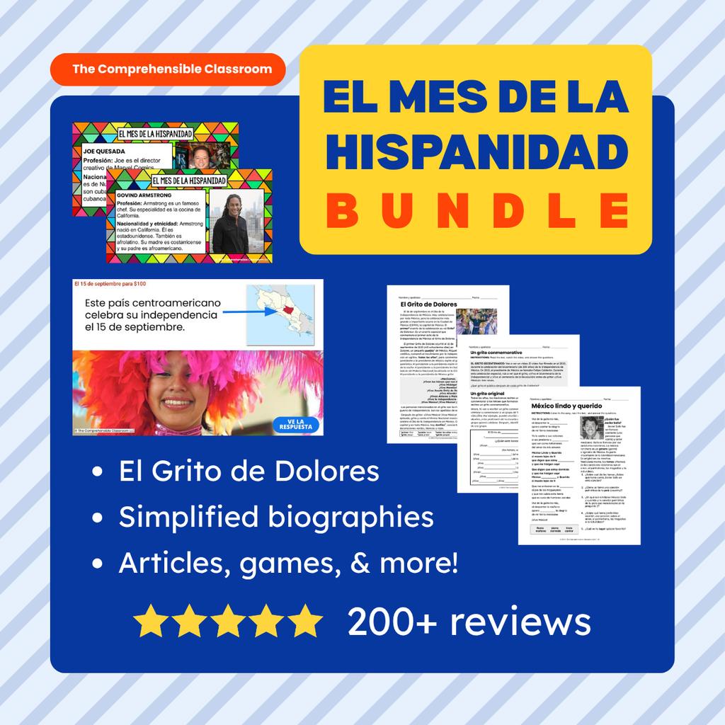 Mes hispanidad heritage month bundle