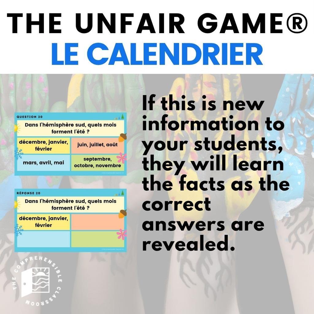 Unfair Game French Calendar29