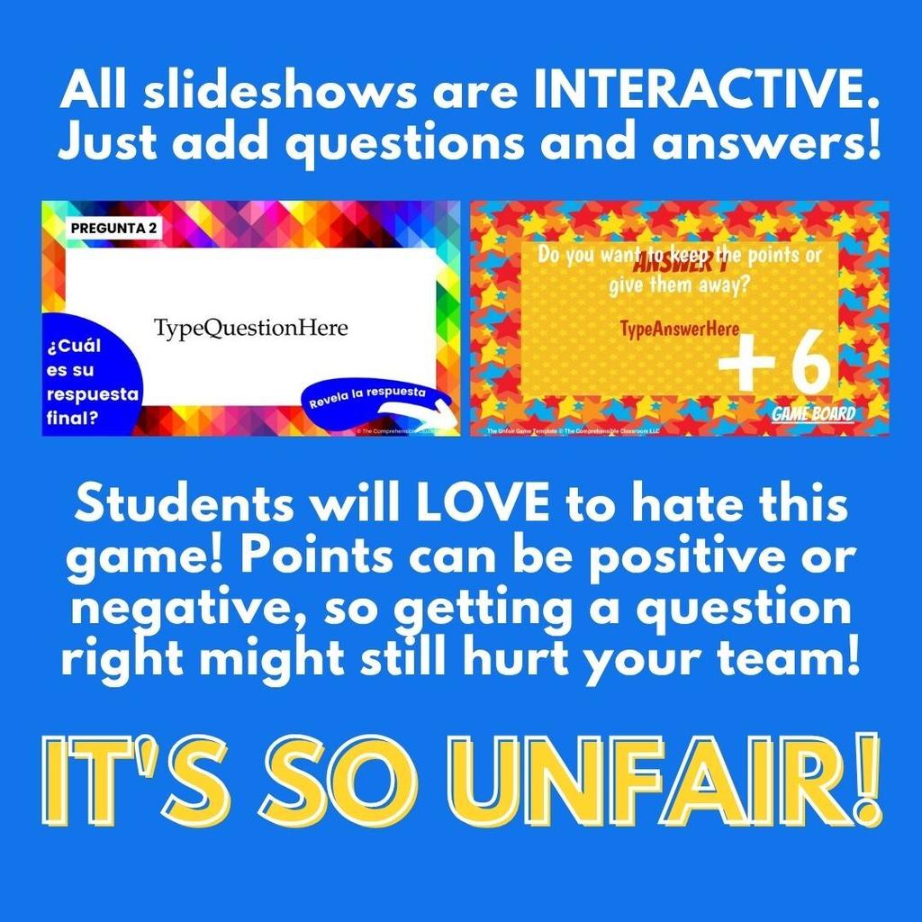 Unfair Game Templates3