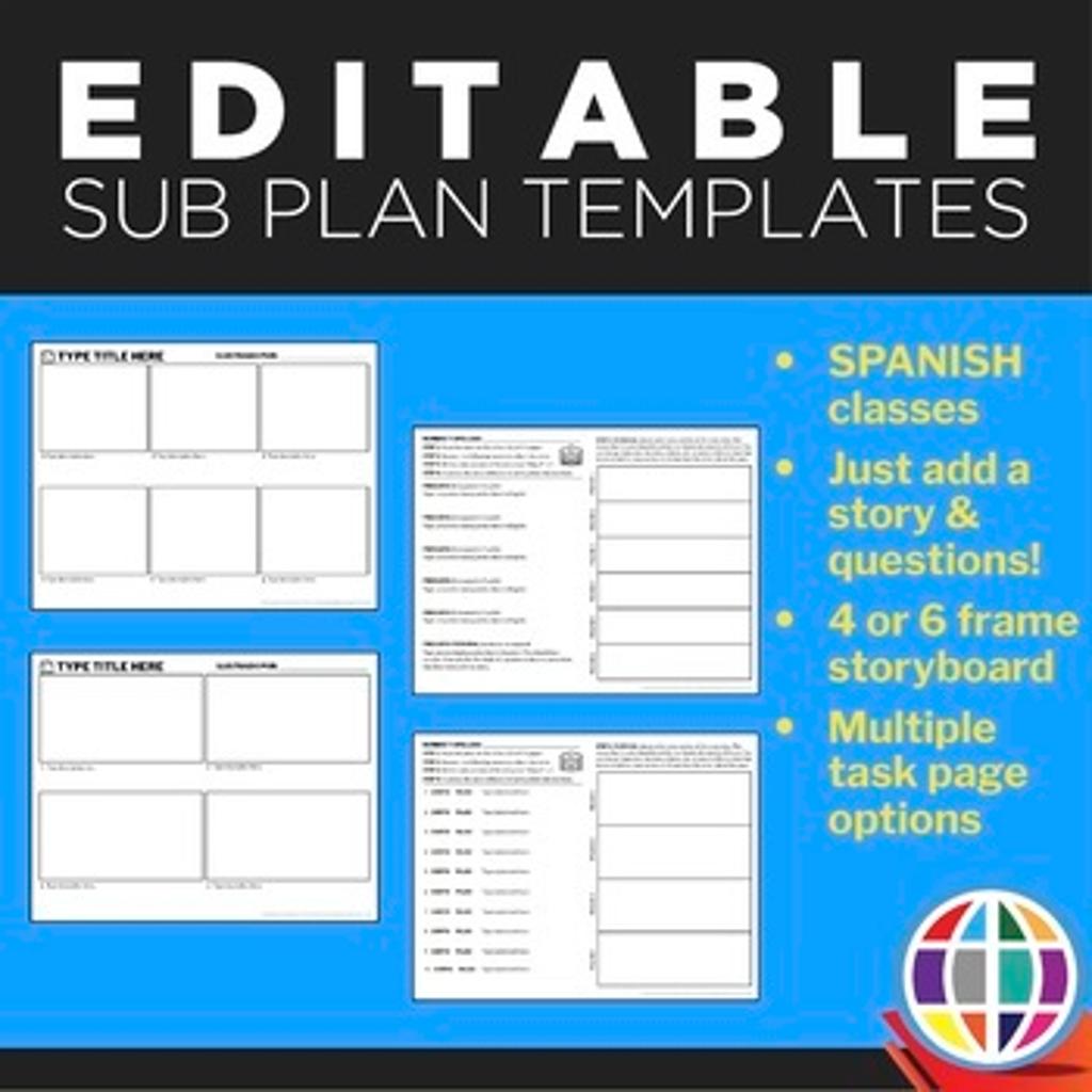 Editable Sub Plan Templates 4248877 1