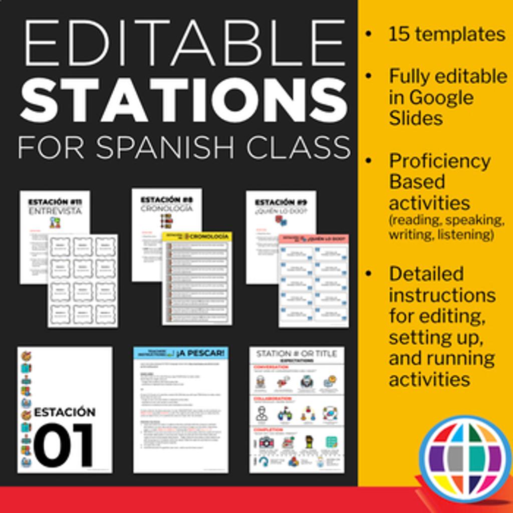 Editable Stations for Spanish Templates 4253072 1