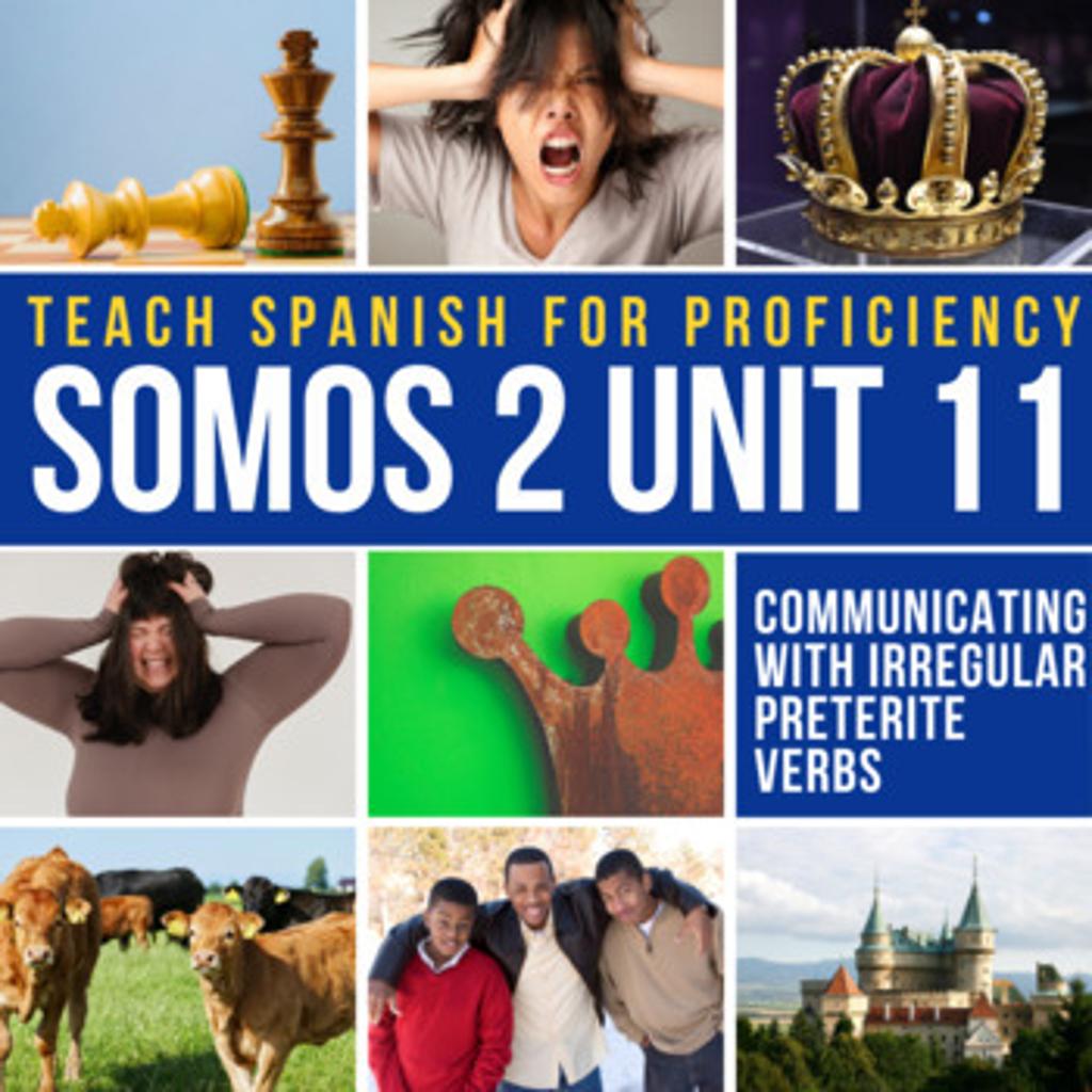 SOMOS 2 Unit 10 Intermediate Spanish Curriculum -er/-ir Imperfect verbs