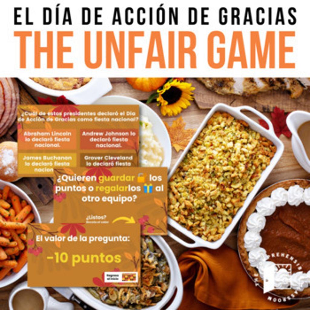 The Unfair Game El Día de Acción de Gracias Cover 7425507 1