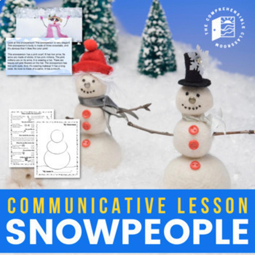 Snowpeople Communicative Lesson Cover 7518989 1