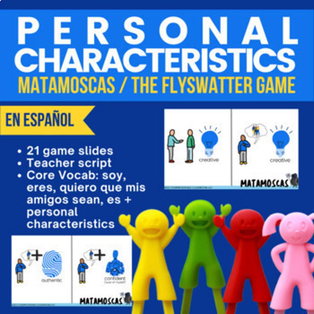 Personal Characteristics Spanish Flyswatter Game 8909836 1