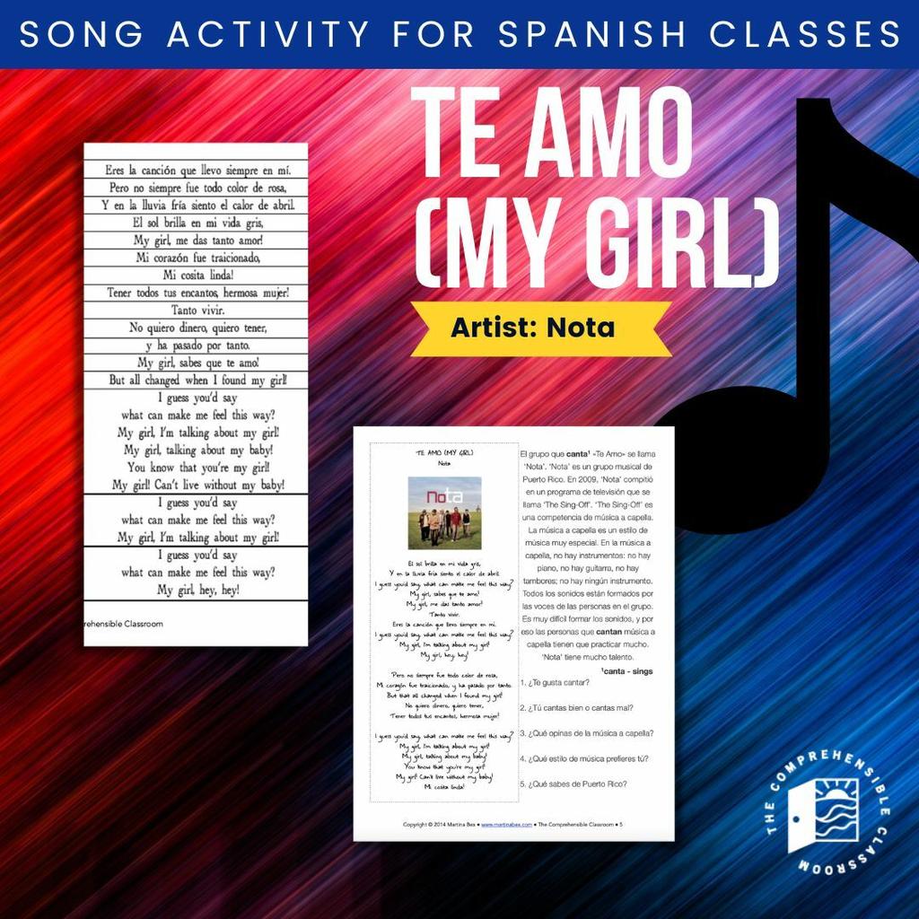 Song songs canciones activities covers and previews 2