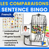 Les Comparaisons Sentence Bingo French 8879560 1