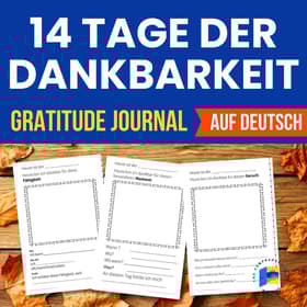 11 German Gratitude Journal