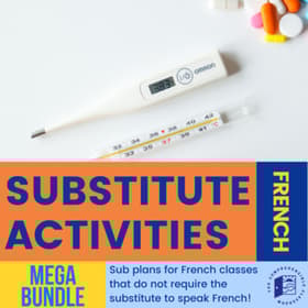 Substitute Activities Mega Bundle French 8663570 1