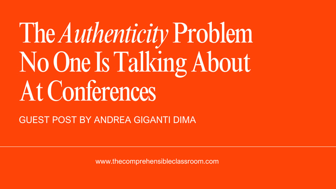 The Authenticity Problem No One is Talking about at conferences