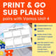 19 Print Go Sub Plans Vamos Unit 4