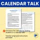 3 Calendar Talk and Sentence Bingo Spanish