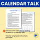 3 Calendar Talk and Sentence Bingo French