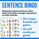 80 French Sentence Bingo Bundle