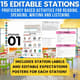 Editable Stations for French Class Product Cover