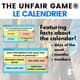 Unfair Game French Calendar27