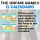 Unfair Game Spanish Calendar24