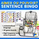 Aimer Ou Pouvoir? Sentence Bingo 8437486 1