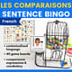 Les Comparaisons Sentence Bingo French 8879560 1