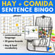 Hay + Comida Sentence Bingo 8917227 1