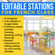 Editable Stations for French Class Cover 9233720 1