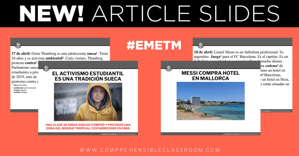 Each article will be provided in Editable, Projectable format - Easy to read together with your entire class! #EMETM » 2019-2020 subscription