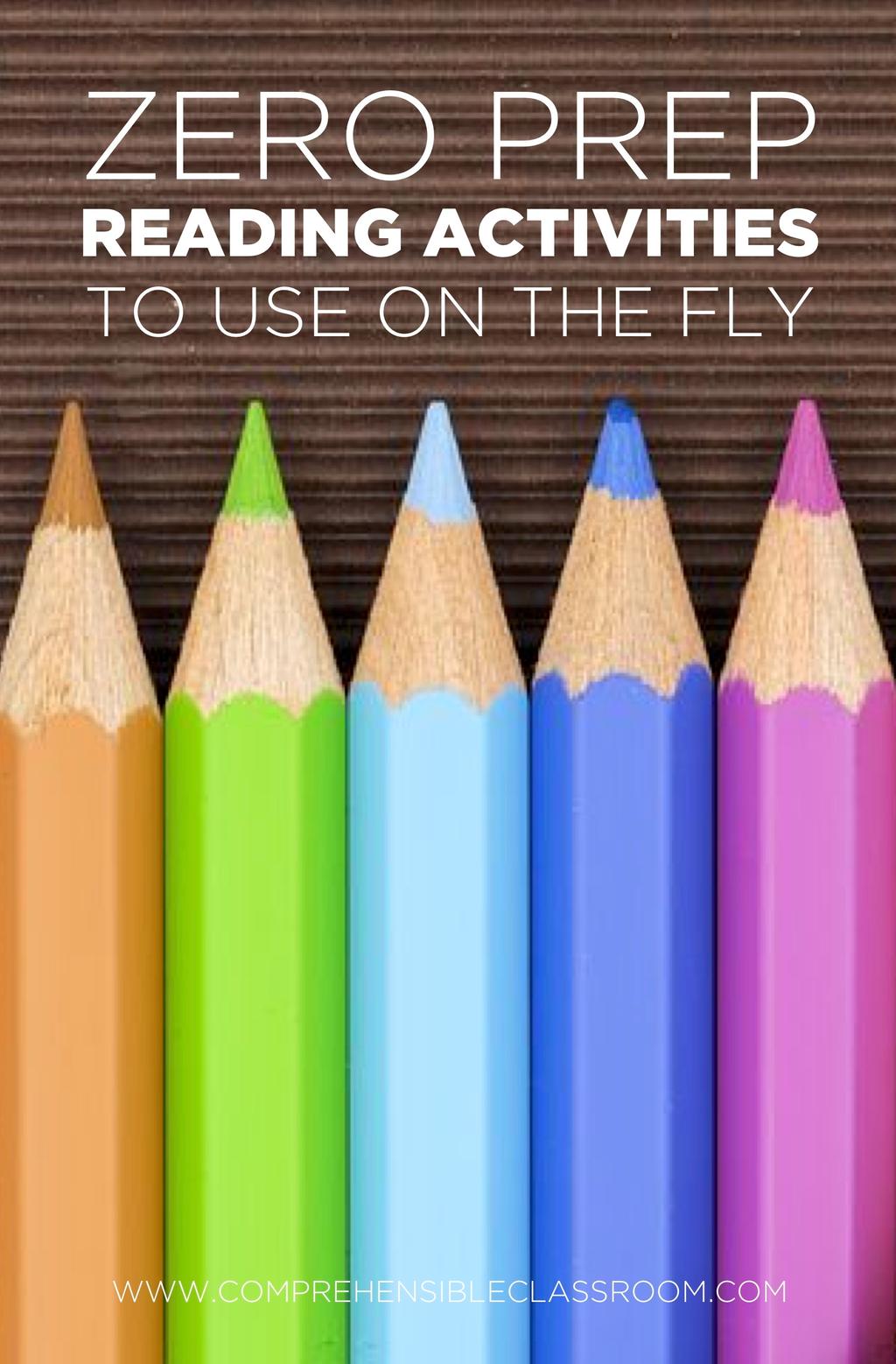 15+ activities that your students can do for any reading--perfect for language classes!