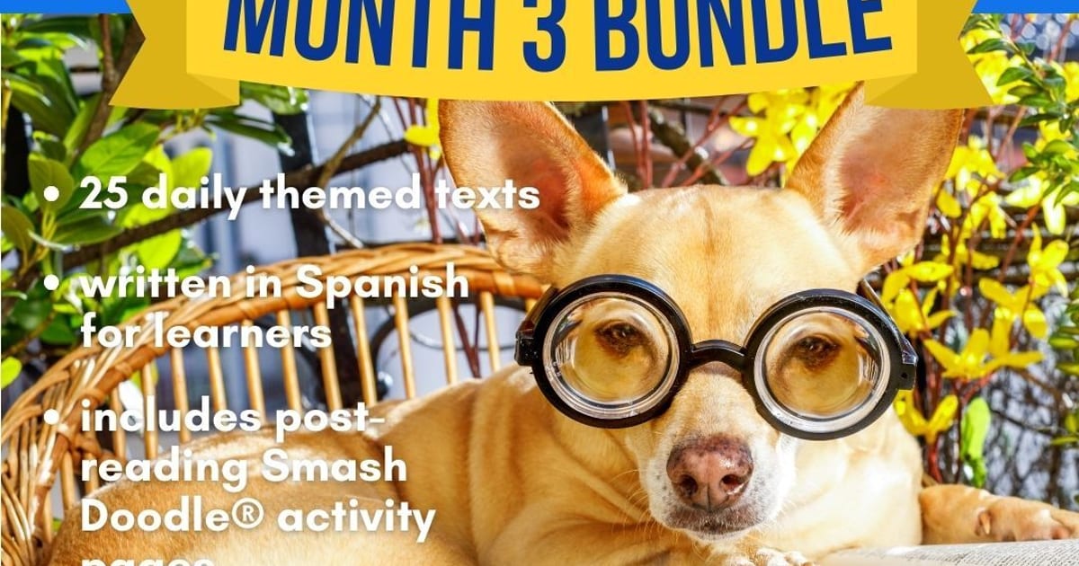 The Comprehensible Classroom | Lecturas diarias | Month 3 BUNDLE