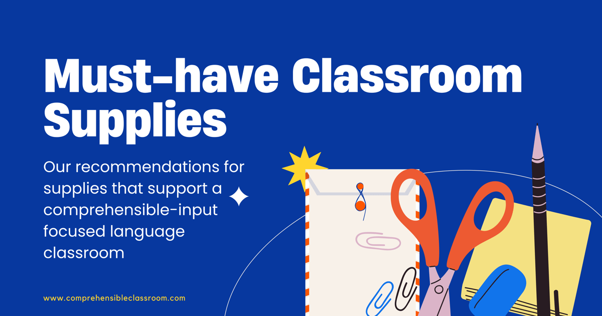 Comprehensible Classroom The Comprehensible Classroom | Supplies for a Communicative Language…