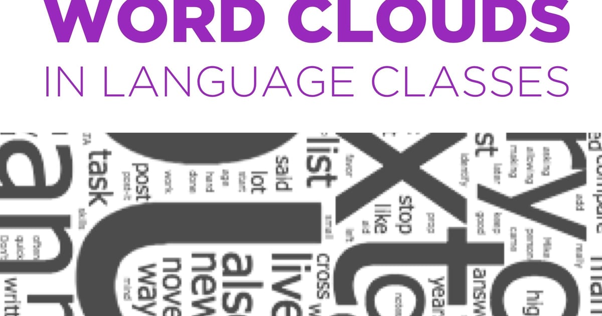 The Comprehensible Classroom | Word clouds as a source of…